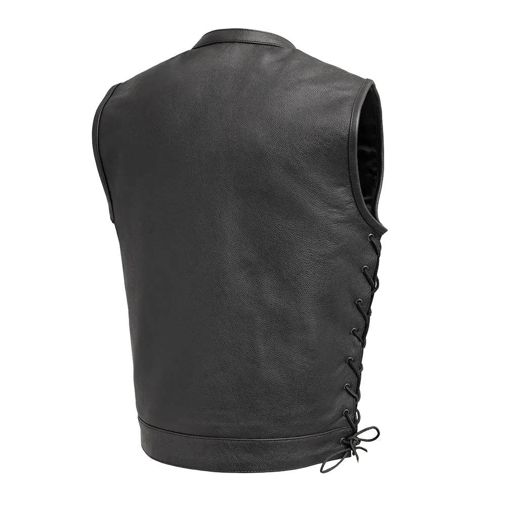 Sniper Men's Motorcycle Leather Vest