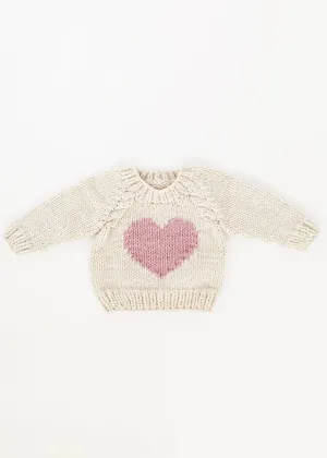 Sweetheart Crew Neck Sweater