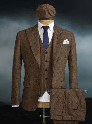 Thomas Shelby Peaky Blinders Brown Tweed Suit