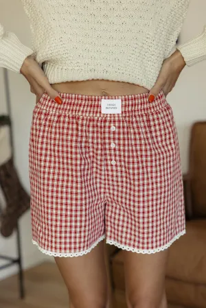 Tinsel Time Gingham Boxers