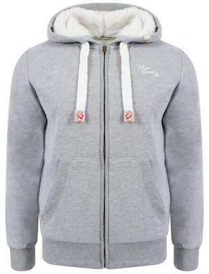 Tokyo Laundry Nowood River grey borg lined hoodie