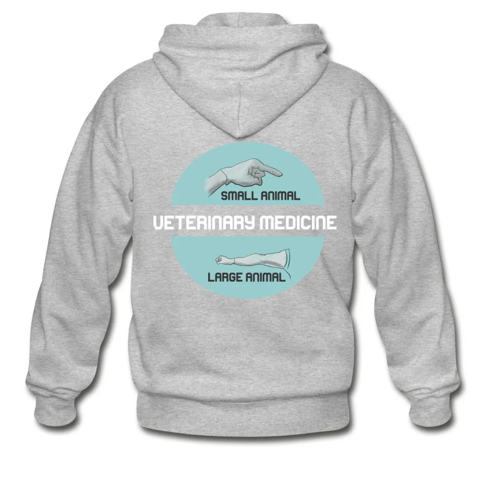 Veterinary Medicine - Small & Big animal Unisex Zip Hoodie