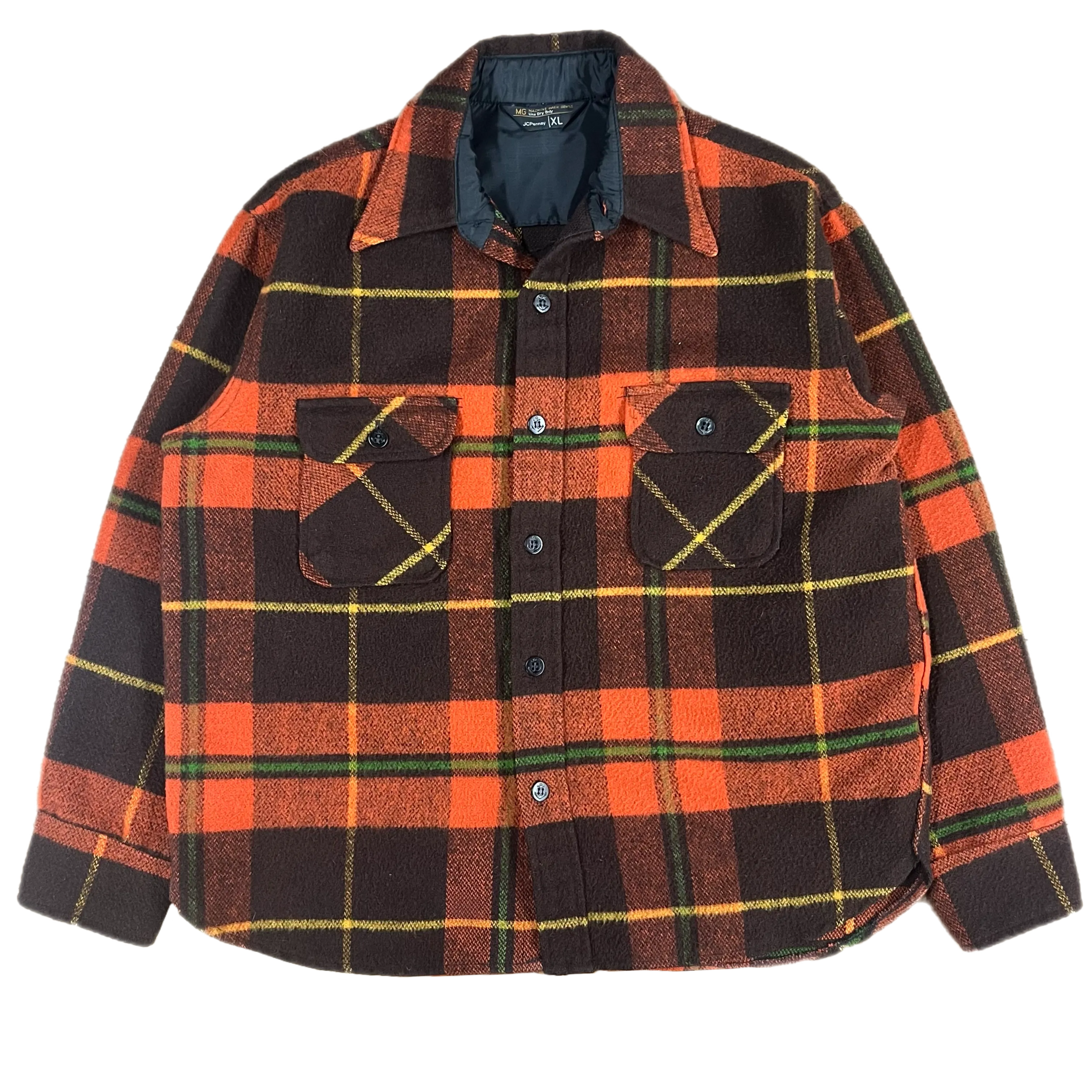 Vintage JC Penney "MG" Heavy Wool Flannel