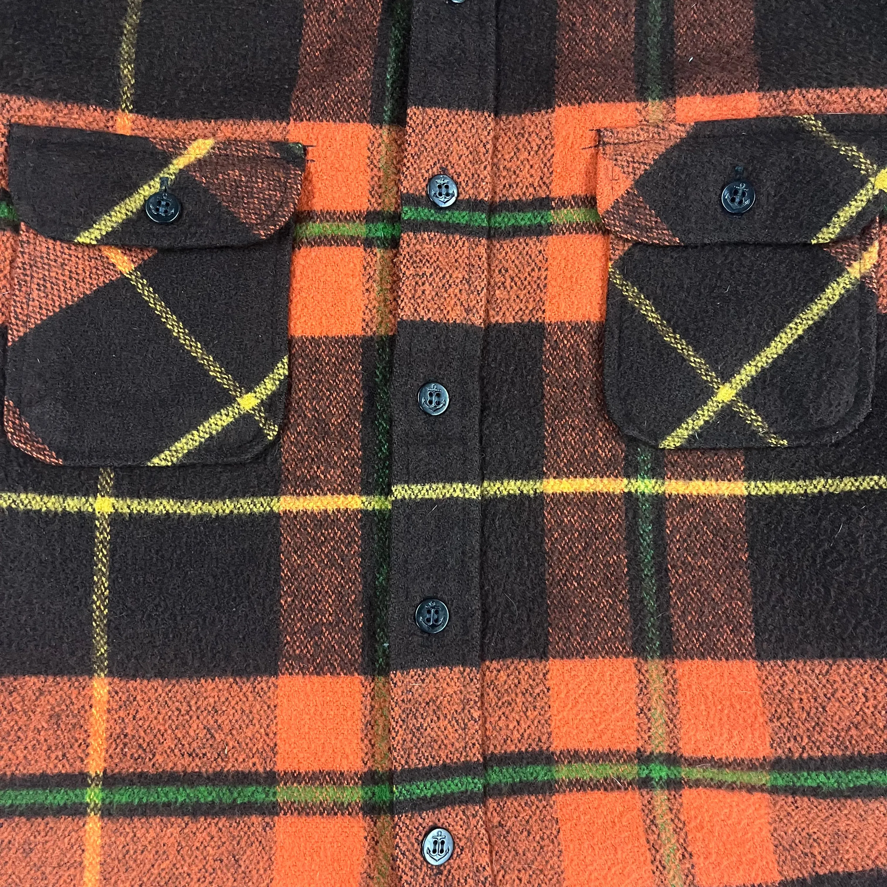 Vintage JC Penney "MG" Heavy Wool Flannel