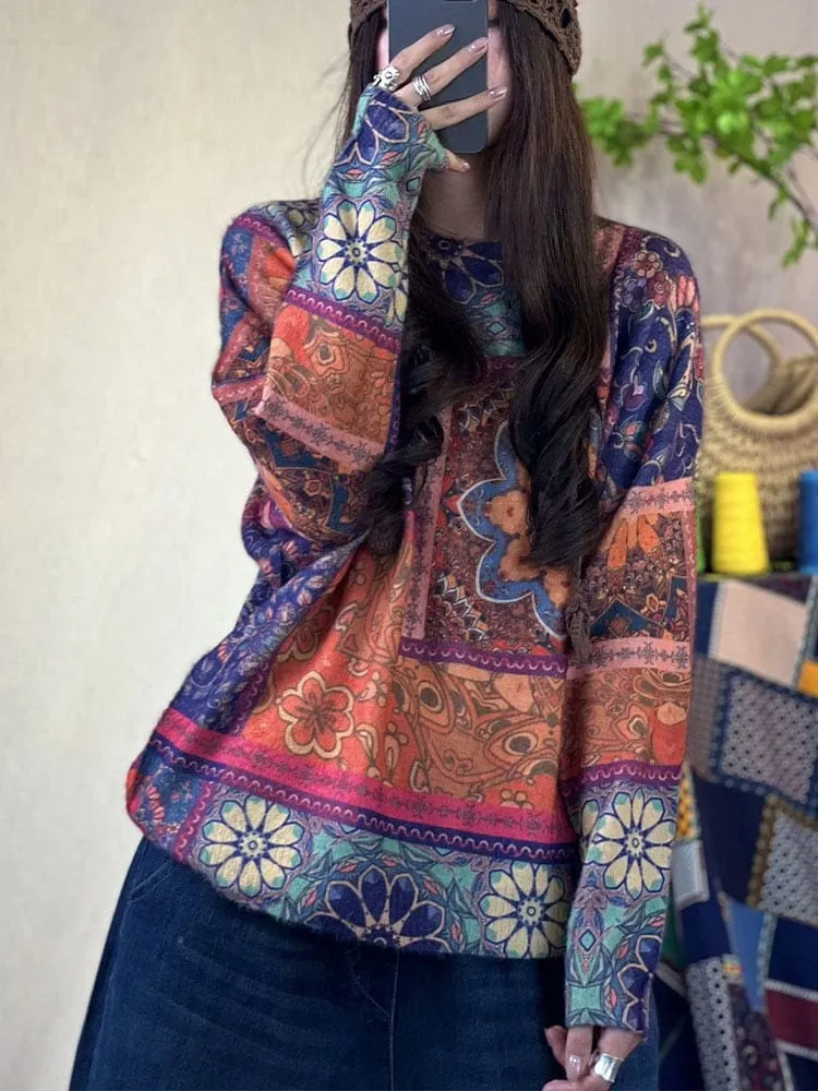 Vintage Printed Harajuku Sweater