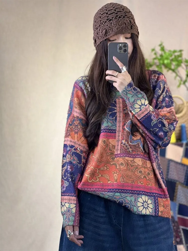 Vintage Printed Harajuku Sweater